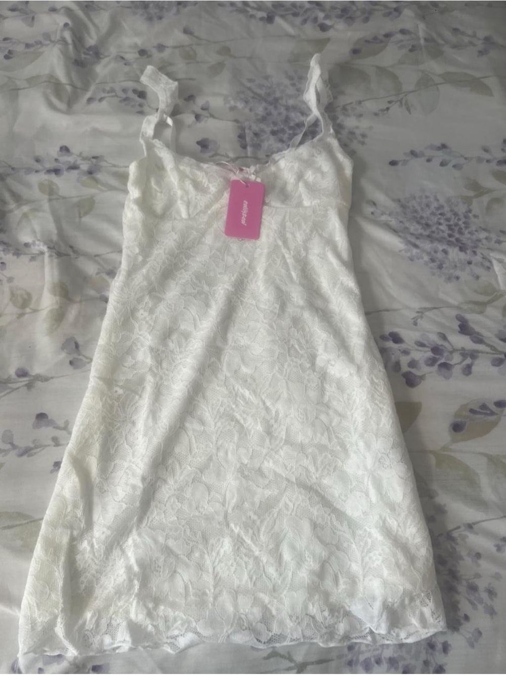 Edikted White Lace Dress